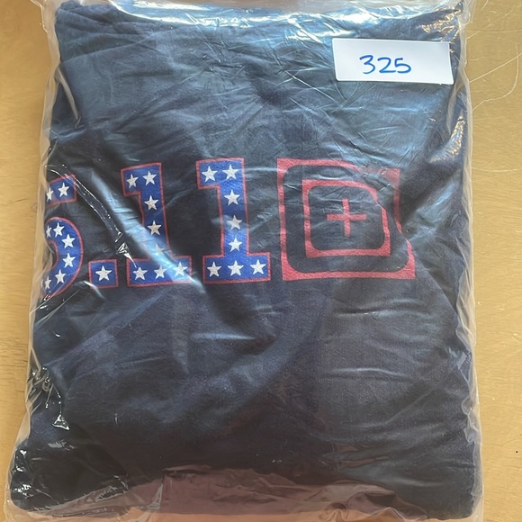 5.11 Tactical Medium Navy Medium stars Logo Hoodie red white blue patriotic - Picture 11 of 11